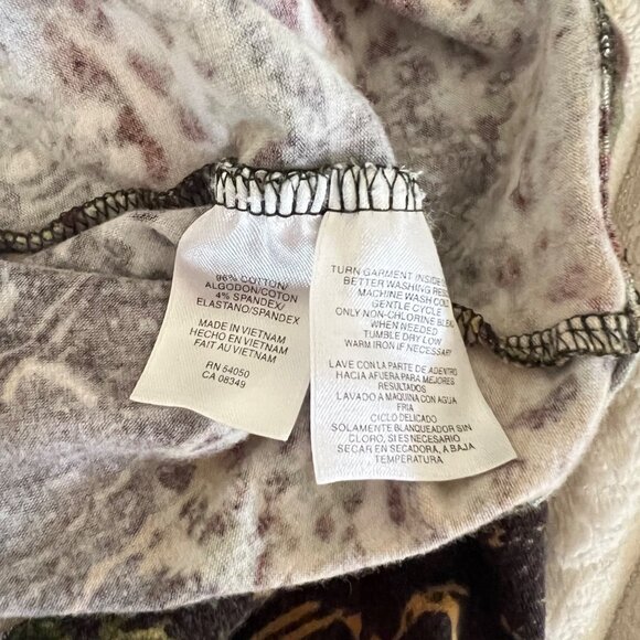 Vintage Jones New York Cheetah Abstract Cotton Top - Picture 4 of 9